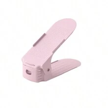 鞋槽整理器，加厚双层储物层壁橱整理堆垛器，方便，无需组装，架子节省空间，具有 4 个可调节高度，易于清洁，可堆叠支架，1 件/3 件 - 彩色 - 查看 10