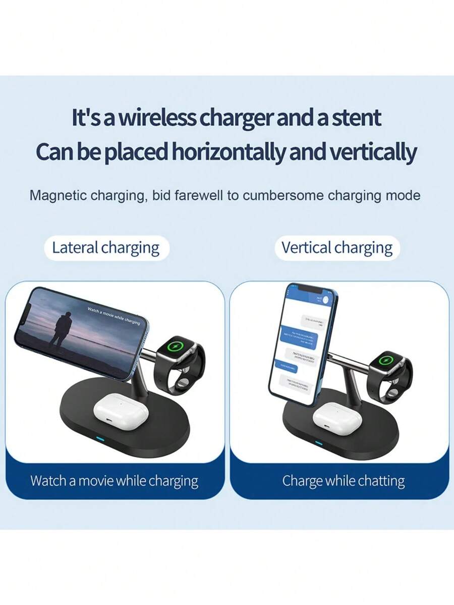 Wireless Charger Stand Compatible With Iphone 16 15 14 13 12