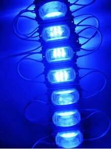 Modulos de LED iluminacion de alta potencia estilo ceja impemeable de 3 LED SMD 3030 para coche moto remolque 10Uds - Azul - Ver 2