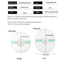 20 Pcs Sports Anti Fall Fixed Patch, Dynamic Blood Glucose Meter Sensor Transparent Invisible Adhesive, Firm Patch, Fixed Patch, Electronic Tracker Adhesive Gym Accessories, Sport, Gym, Home Exercise, Sport Accessories, Gym Accessories, CrossFit Accessories