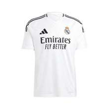 Adidas 男友款男式白色皇家马德里 2024/25 赛季主场仿制球衣 - 白色 - 查看 5