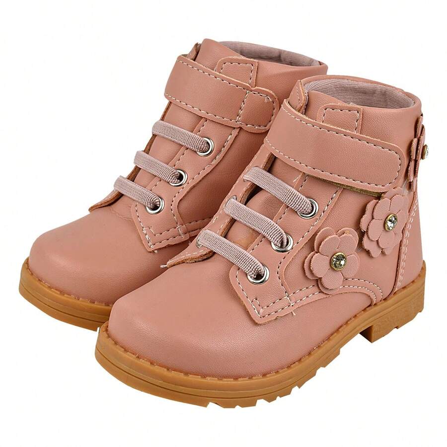 Boots For Girls Wonderful Flowers Children's Boots - Màu Hồng baby - Xem 1