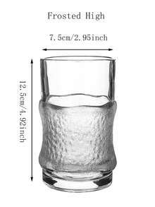 1 vaso de vidrio transparente para hogar, hotel, agua, té, bebidas, yogur, jugo, leche - color transparente - Ver 10