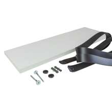 Kit 2 White Shelves With Black Handle Decorations - 黑色 - 查看 3