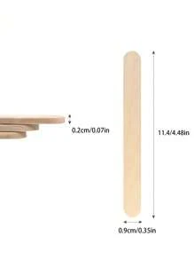 10/50/100/200pcs-114mm Waxing Wooden Stick, Wooden Wax Scraper Applicator, Body Hair Removal Waxing Craft Stick Applicator Scraper ,Hair Products And Accessories For Barber Salon Beauty Travel Essentials