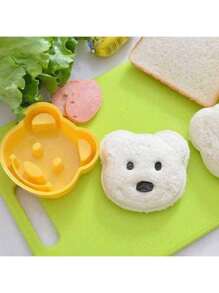Urso De Pelúcia Molde Sanduíche Para Pão Cortador De Pão De Forma - Molde Sanduíche Para Pão - Visão 2