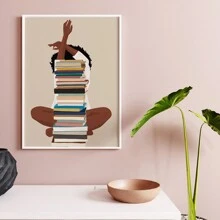 1pc Art, African American Wall Art, Black Art Print, Printable Wall Art, Black Wall Art, Wall Decor, Modern Canvas Wall Art, Posters For Room, Room Decoration Stuff, Home Decor ,Room Decor Aesthetic, Western Decor, Bathroom Kitchen Living Room Bedroom Office Decor