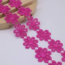 优雅的 1 码雏菊刺绣蕾丝花边丝带适用于 DIY 缝纫工艺品、箱包、服装缝纫服装、工艺品用品 - 为您的作品增添一丝精致！ - 多色 - 查看 21