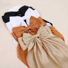 4pcs Hair Bows For Women Clips Big Women's Hair Bow Ribbon, Long Silky Satin Ribbon Bows For Hair Oversized, Hair Bow Barrettes Hair Accessories For Women Girls Aesthetic, School Valentine's Day Claw Clips - Multicolor - View 6