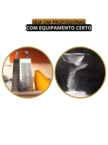 Stainless Steel Sieve And Grater Kit - Practicality And Versatility For Your Kitchen! - Multicolor - Ver 4