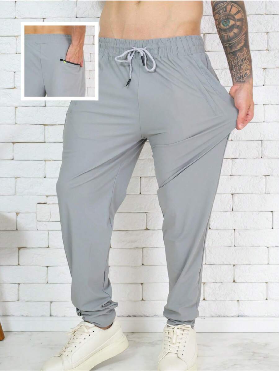 Pants For Professional And Amateur Training Dry Fi Imported Lisa Basica-3 Pockets - 灰色 - 查看 1