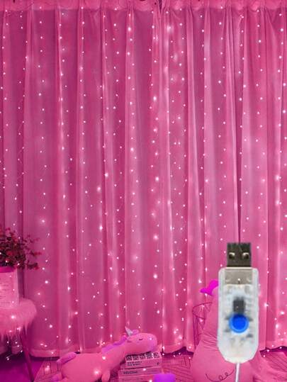 1pc Multi-Color Curtain Lights, LED Decorative Lights, Hanging Fairy Lights, 8 Lighting Modes, For Weddings, Home, Bedroom, Outdoor, Walls, Garden, Party DecorHalloween Decor Christmas Decoration Thanksgiving Wedding Home Decor Home Decor Fall Decor Autumn Decor Birthday Decorations For Gifts Party Supplies Indoor Holiday Festival Decor Wall Decor Halloween Ornaments