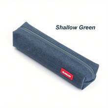 1Pc Small Solid Color Simple Zipper Kawai Pencil Case Mini Pen Bags Papeleria Stationery For School Office Suppliers