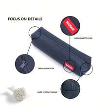 1Pc Small Solid Color Simple Zipper Kawai Pencil Case Mini Pen Bags Papeleria Stationery For School Office Suppliers