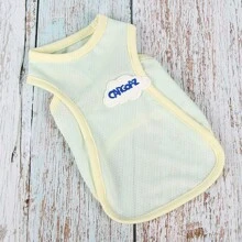 轻薄衣物，适合泰迪犬、贵宾犬、雪纳瑞犬等宠物在炎热天气穿着的薄款背心 - 彩色 - 查看 18