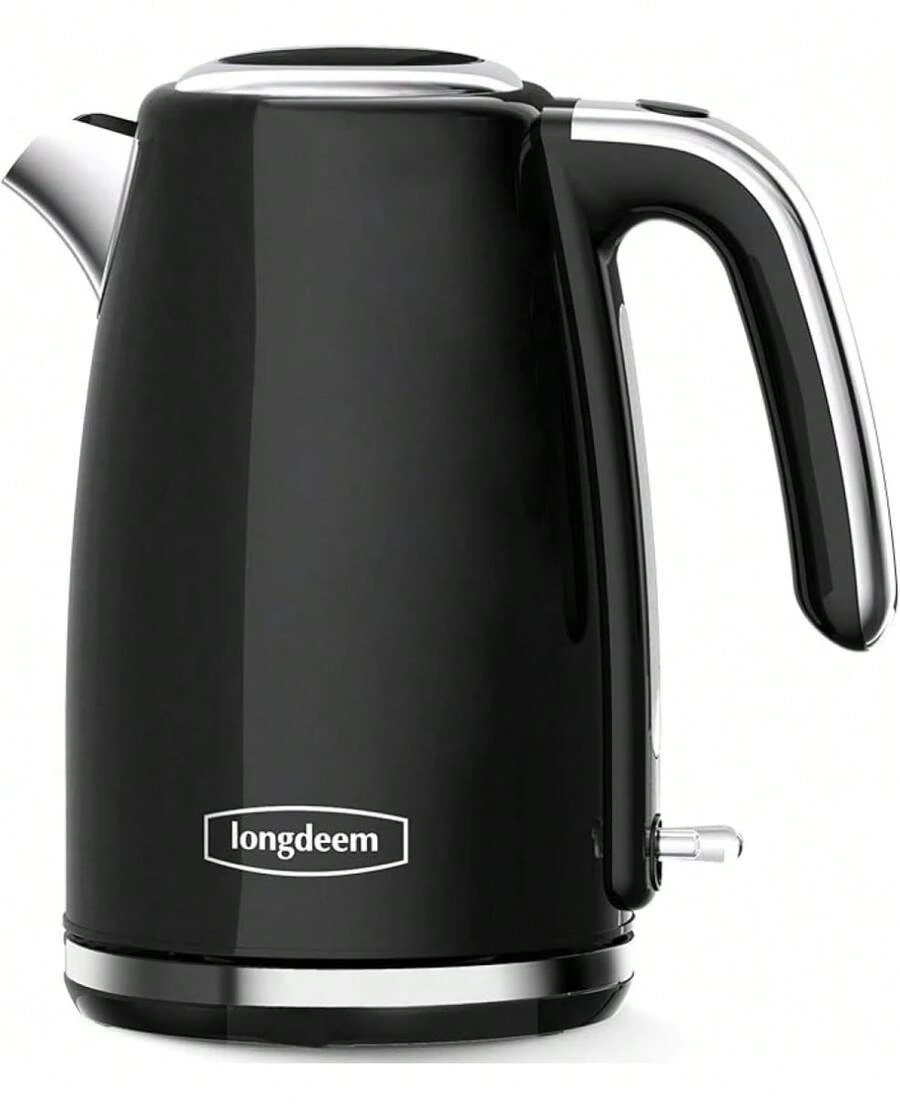Electric Tea Kettles 1500W For Boiling Water, Longdeem Retro 1.7L