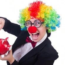 可选数量23/6/5/3/2pcs海绵小丑鼻子、圣诞海绵球、红色海绵球、节日魔术道具海绵球、圣诞派对配件，如手套、长袜、领结（部分配件为塑料制品，收货和发货时有轻微瑕疵）万圣节