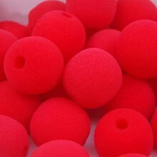 可选数量23/6/5/3/2pcs海绵小丑鼻子、圣诞海绵球、红色海绵球、节日魔术道具海绵球、圣诞派对配件，如手套、长袜、领结（部分配件为塑料制品，收货和发货时有轻微瑕疵）万圣节