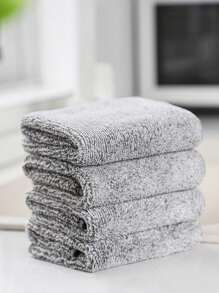 廚房洗碗布，防粘油易清潔洗碗抹布，餐廳和家用竹纖維吸水布，不脫毛厚毛巾布料