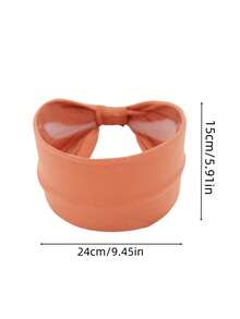 1pc Women's Wide Edge Headband Solid Color Elastic Headscarf Women's Sports Yoga Running Fitness Headband Home Bathroom Decor Fall Decor Back To School