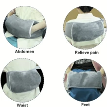 3 Pieces Set: Electric Water Filled Waist Belt, Hot Water Bottle & Warming Hand Warmer For Back And Belly Warming - Pattern - View 5