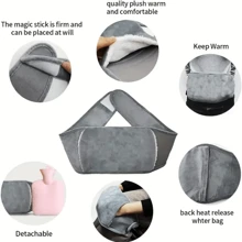 3 Pieces Set: Electric Water Filled Waist Belt, Hot Water Bottle & Warming Hand Warmer For Back And Belly Warming - Pattern - View 2