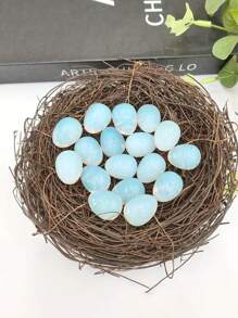 5/10/15/25pcs Polished Opal Egg Stone Relief Egg Fresh And Simple Cute Desktop Planter Ornaments Holiday Birthday Decorations Jewelry Accessories Making