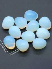 5/10/15/25pcs Polished Opal Egg Stone Relief Egg Fresh And Simple Cute Desktop Planter Ornaments Holiday Birthday Decorations Jewelry Accessories Making