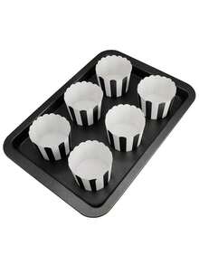 15个装黑白条纹松饼杯烘焙杯加厚耐油零食杯松饼杯家庭甜品蛋糕杯节日派对手拿蛋糕杯甜品杯 - 彩色 - 查看 4