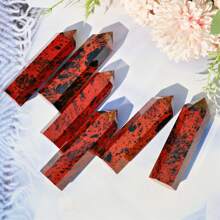 帶來活力和力量： 1入天然棕色黑曜石水晶塔，瑪瑙黑曜石治療水晶棒，用於靈性，具6個面的光柱形狀，水晶棱柱棒，靈氣治療根輪，天秤座生命石，寶石家居裝飾，房間裝飾，辦公室裝飾，桌面裝飾，天然水晶石材，用於冥想和治療的禮物，水晶收藏禮品，情侶禮物，姐妹禮物，最好的朋友禮物，媽媽禮物，女友禮物 - 水晶柱子 - 查看 8