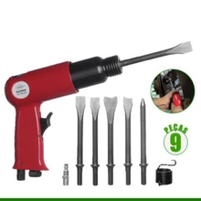 Kit With 9 Pieces Pneumatic Breaker Drill Hammer - 灰色 - 查看 2
