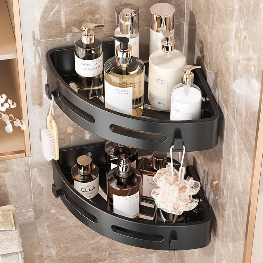 Bathroom Corner Shower Organizer, Bathroom Corner Shelves, Shower