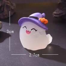1/7pcs New Halloween Reaper Vampire Night Light Mini Landscape Ornament For Car Interior Decoration, Fairy Garden Accessory, Desk Decoration, Party Decoration - Multicolor - View 20