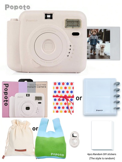 popoto 1セット ポポト インスタント写真 ミニカメラ、ミニツイン