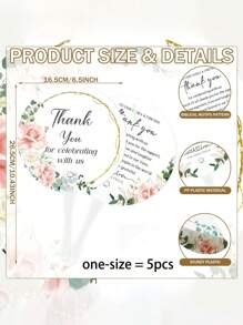 10pcs Wedding Hand Fans Bulk Plastic Handheld Wedding Favor Fans For Guests Thank You For Celebrating With Us Greenery Fan With Handle For Ceremony - White - View 8