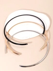 1 Stück europäische und amerikanische einfache Kupferrohr Metall Choker Halskette für Frauen, importierter Schmuck