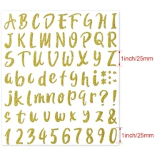 Alphabet Stickers, Number Stickers, DIY Stickers.Self Adhesive Vinyl Alphanumeric Sticker Kit. - Multicolor - View 4