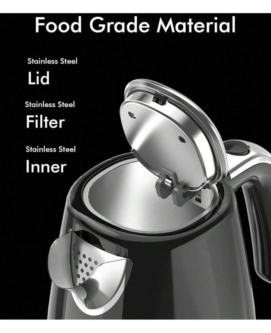 Electric Tea Kettles 1500W For Boiling Water, Longdeem Retro 1.7L