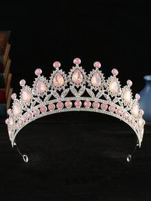 1 件时尚简约波西米亚风皇冠，适合婚礼、生日和其他节日 - 半冠 - 查看 4