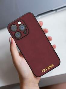 Ốp điện thoại da Moire tùy chỉnh có chữ in lá vàng, viền TPU mềm màu đỏ rượu, chống trầy xước và chống vân tay, tương thích với iPhone 15/14plus/13pro/12promax/11/7p/7g/Xr; Lựa chọn thông minh làm quà tặng cá nhân cho cá nhân, cặp đôi, gia đình, bạn bè, bạn thân, sinh nhật và kỷ niệm. Đỏ tía, Đỏ tía, Phong cách, Đầy màu sắc, Cổ điển, Dễ thương, Thu gọn, Hài hước, Tùy chỉnh, Cá nhân hóa, Độc đáo, Tùy chỉnh, Quà tặng lý tưởng cho anh ấy, Quà tặng lý tưởng cho cô ấy, Bạn trai, Bạn gái, Gia đình, Bạn bè, Ông bà, Cặp đôi, Kỷ niệm, Sinh nhật - Màu Đỏ Sâu - Xem 4