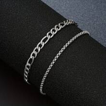 1pc Simple Double Layer Bracelet, Simple Bracelet For Men And Women, Suitable For Dating, Vacation, Gift Giving And Daily Wear Teachers Day Streetwear Accessories Jeans Accessories