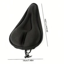 1 Máy Tính 3D Xe Đạp Ghế Thoải Mái Miếng Bọt Biển Dày Xốp Thích Hợp Cho Núi Và Xe Đạp Ngoài Trời - màu đen - Xem 2