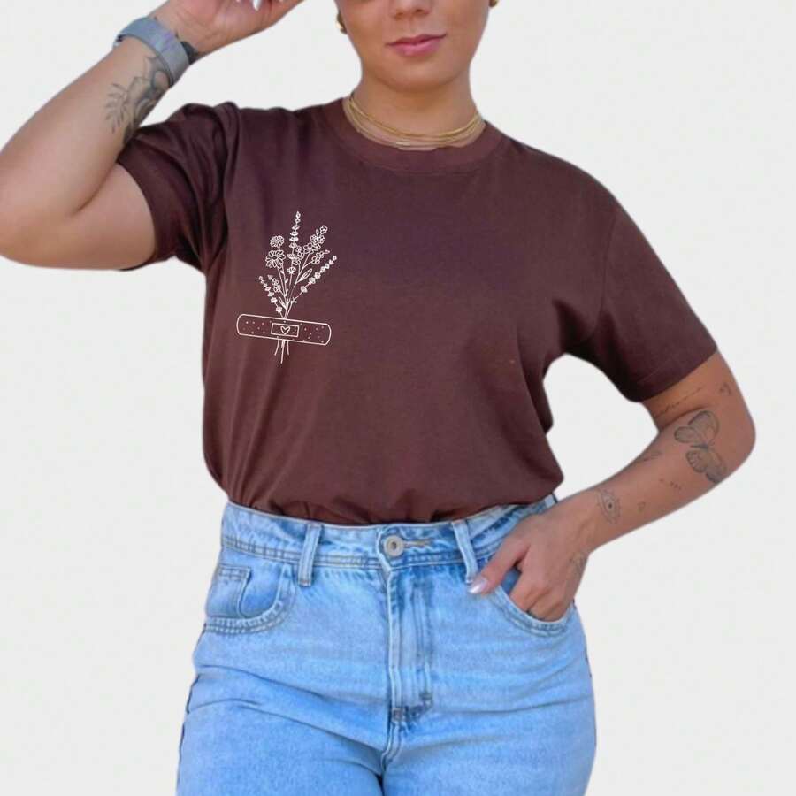Women T-Shirts - Rỉ Nâu - Xem 1