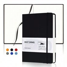 1 Pc A5 Notebook Agenda Planner Dotted Inner 80 Sheets 100 GSM Cloth Cover Ivory White Paper Hand Account Journal School Stationery Supplies Back To School