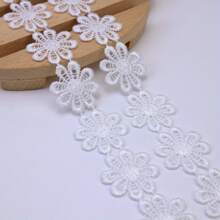 优雅的 1 码雏菊刺绣蕾丝花边丝带适用于 DIY 缝纫工艺品、箱包、服装缝纫服装、工艺品用品 - 为您的作品增添一丝精致！ - 多色 - 查看 15