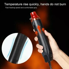 Mini Handheld Heat Gun Electric 300W Portable Heat Gun DIY Craft Embossing Pen - UK Plug(220-240V) - View 11