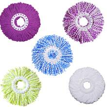 1 pièce Tête de vadrouille universelle ronde détachable et absorbante d'eau rotative de remplacement pour la maison