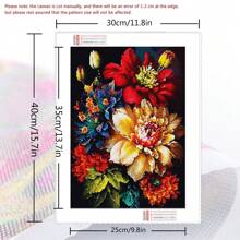 1 件 5D DIY 钻石画牡丹雏菊花朵全方形或圆形钻石马赛克花卉成人手工制作适合初学者家居装饰墙艺术 - 彩色 - 查看 3