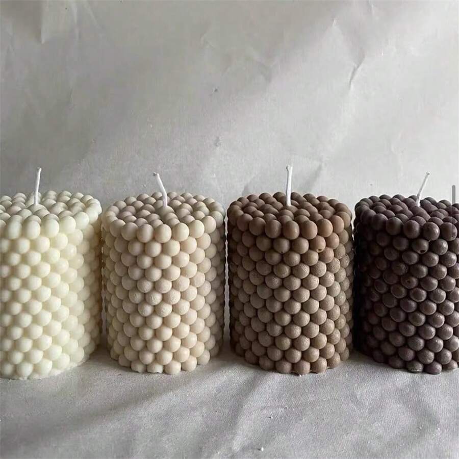 DIY Bubble Candle Mold, Cylindrical Candle Making Mold, Resin Clay