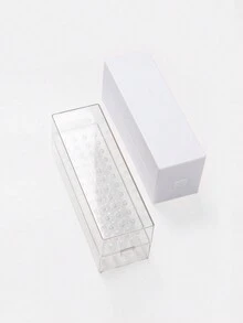 1个48孔白色透明美甲钻头收纳盒，美甲工具整理展示架 - 彩色 - 查看 5